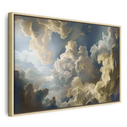 Leinwandbild - Sun and Shadows: A Theatrical Display of Nature High Above the Earth Artgeist