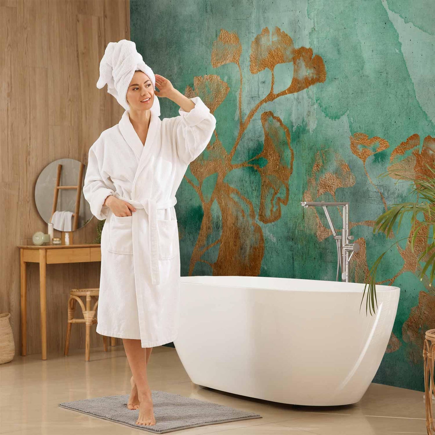 Fototapete - Copper Ginkgo