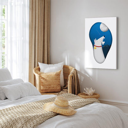 Leinwandbild - Dog Dreams (1 Part) Vertical