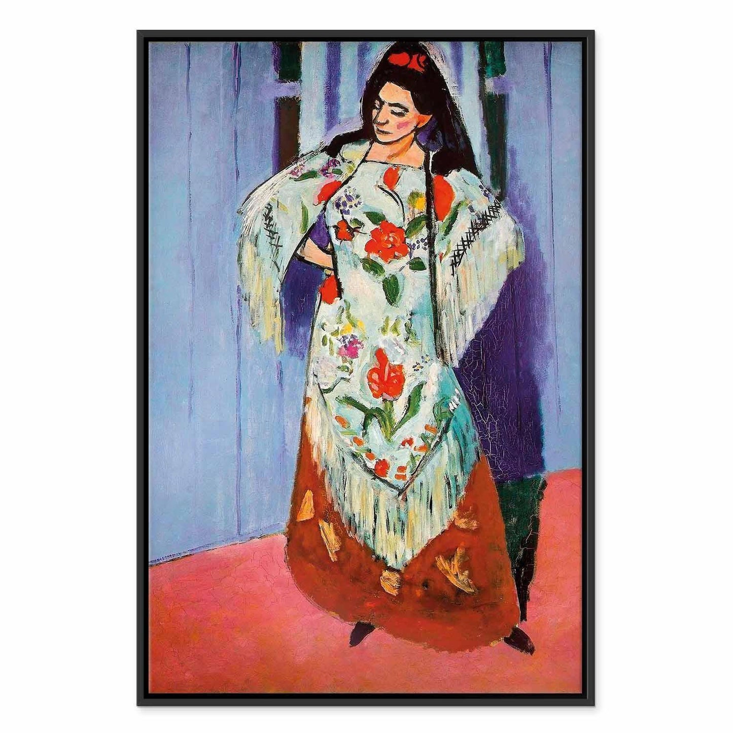 Leinwandbild - Henri Matisse – Madame Matisse with Manila Shawl