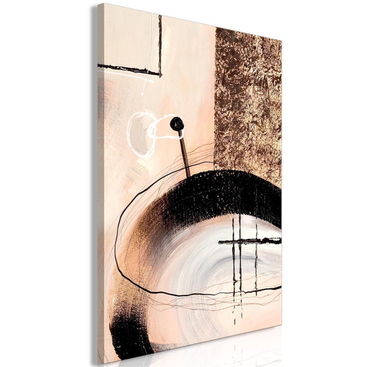 Leinwandbild - Art of Shapes (1-part) - Hand-Painted Abstract Artwork Artgeist