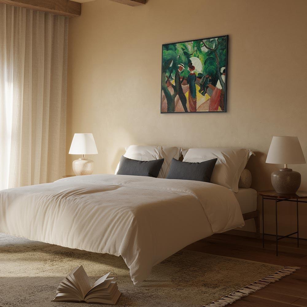 Leinwandbild - August Macke – Promenade