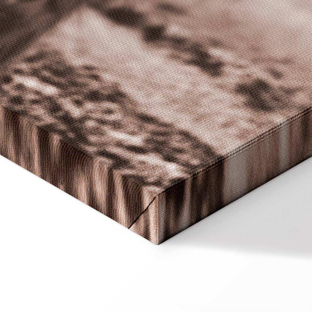 Leinwandbild - A Scottish Cow in Sepia