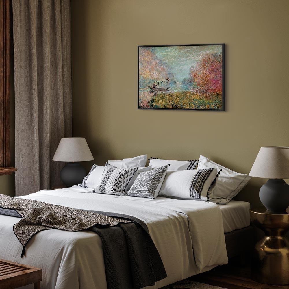 Leinwandbild - Claude Monet – Boat on the Seine