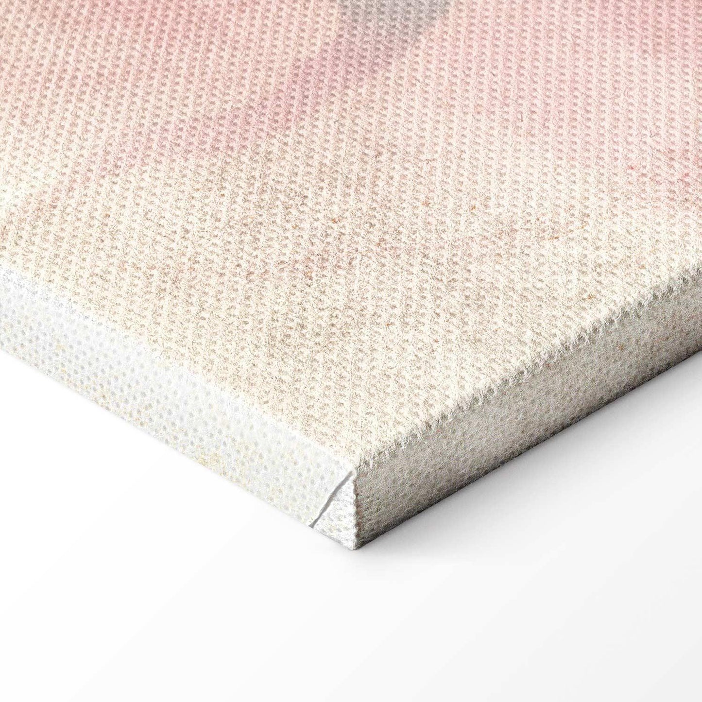 Leinwandbild - Birds by the lake - herons painted in watercolour in delicate grey and pink colours