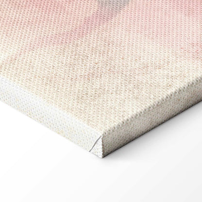 Leinwandbild - Birds by the lake - herons painted in watercolour in delicate grey and pink colours