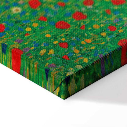 Leinwandbild - Gustav Klimt – Poppy Field