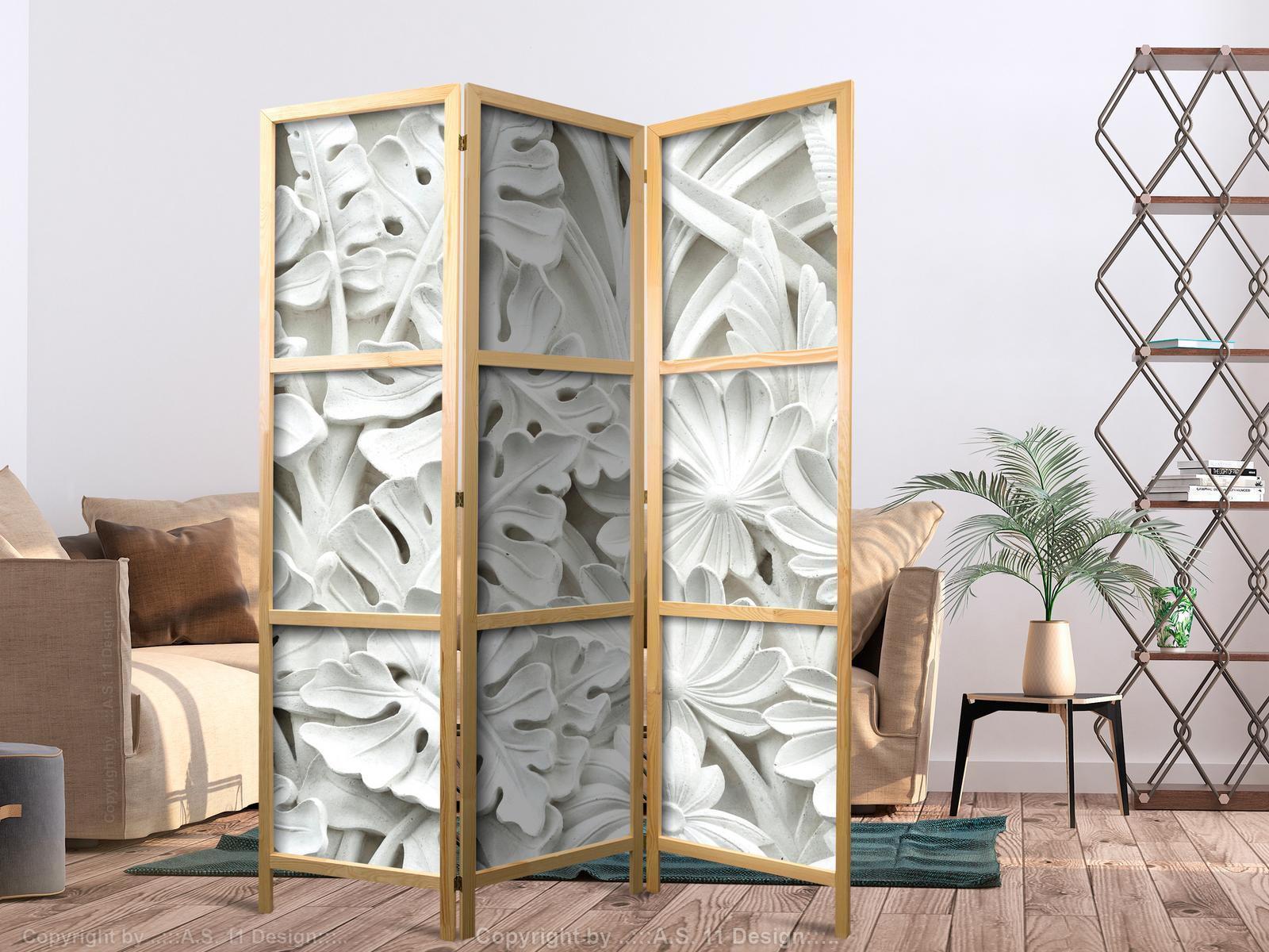Japanischer Paravent - Alabaster Garden I Artgeist
