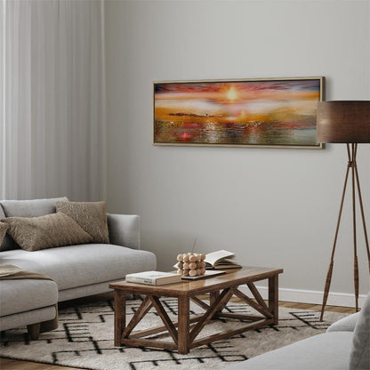 Leinwandbild - Orange Sea
