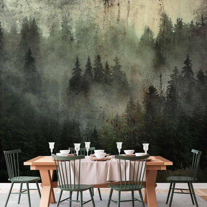 Fototapete - Misty Beauty of the Forest