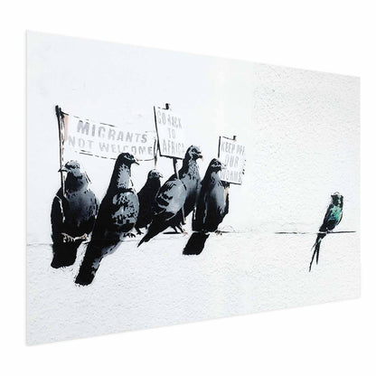 Poster - Xenophobic Pigeons Artgeist