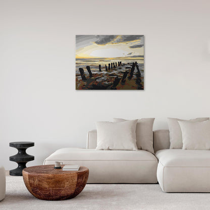 Malen nach Zahlen - Beach (Sunrise)