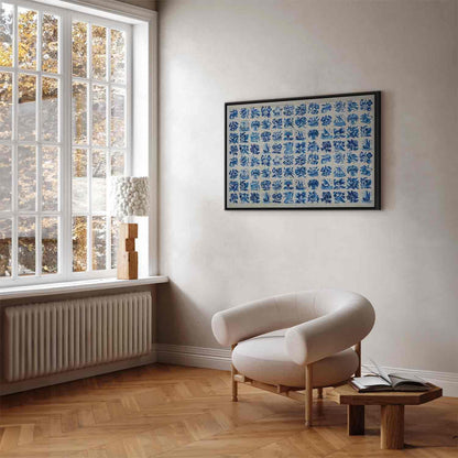 Leinwandbild - Azulejos tiles – traditional Portuguese ceramic tiles