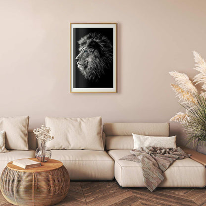 Poster - Blue-eyed Lion Artgeist