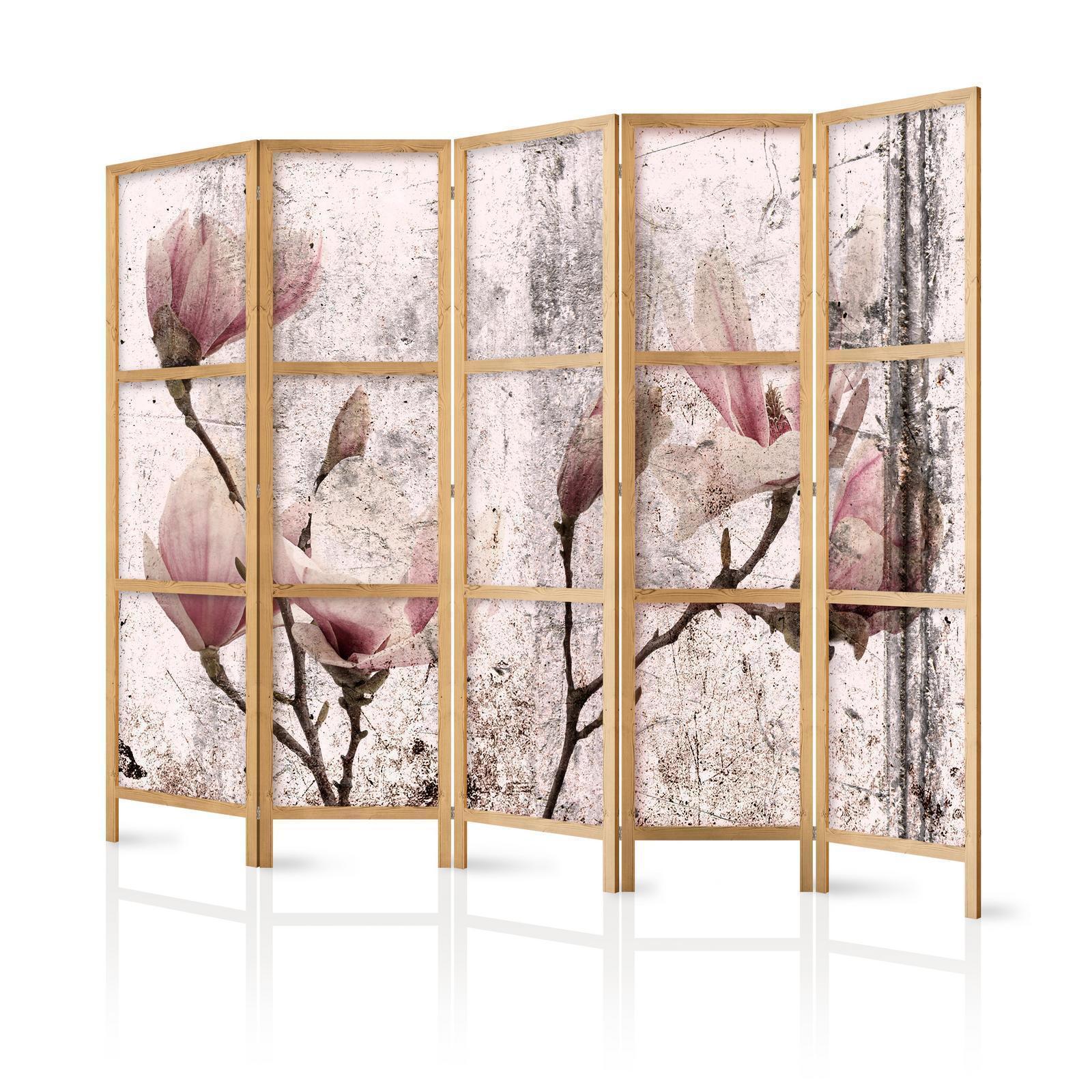 Japanischer Paravent - Vintage Magnolias II Artgeist
