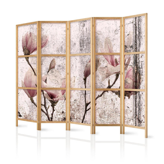 Japanischer Paravent - Vintage Magnolias II Artgeist