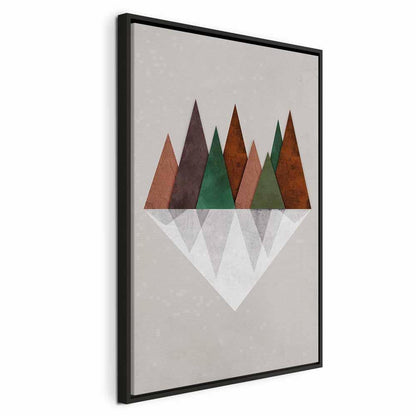 Leinwandbild - Symmetrical Land (1 Part) Vertical