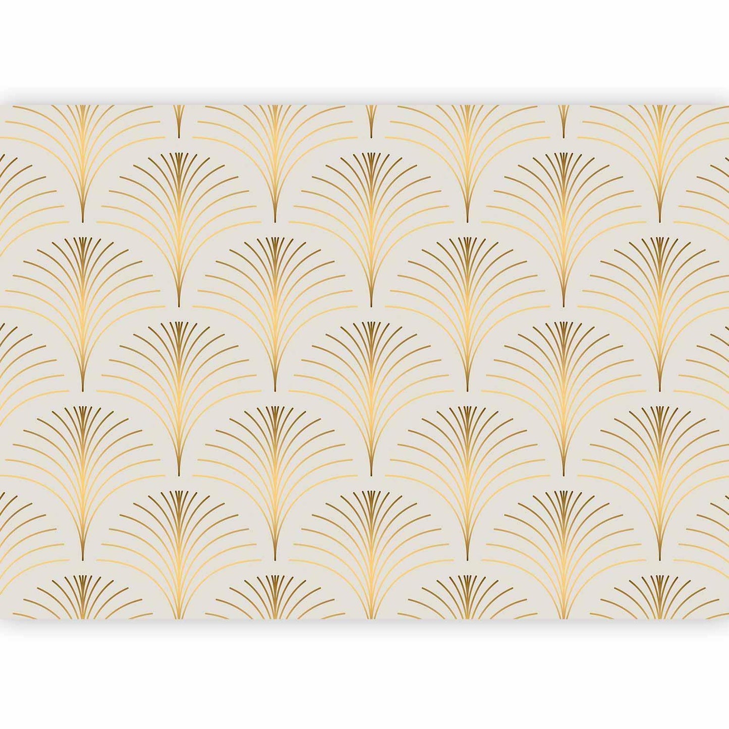 Fototapete - Gold Linear Pattern on Marble Background