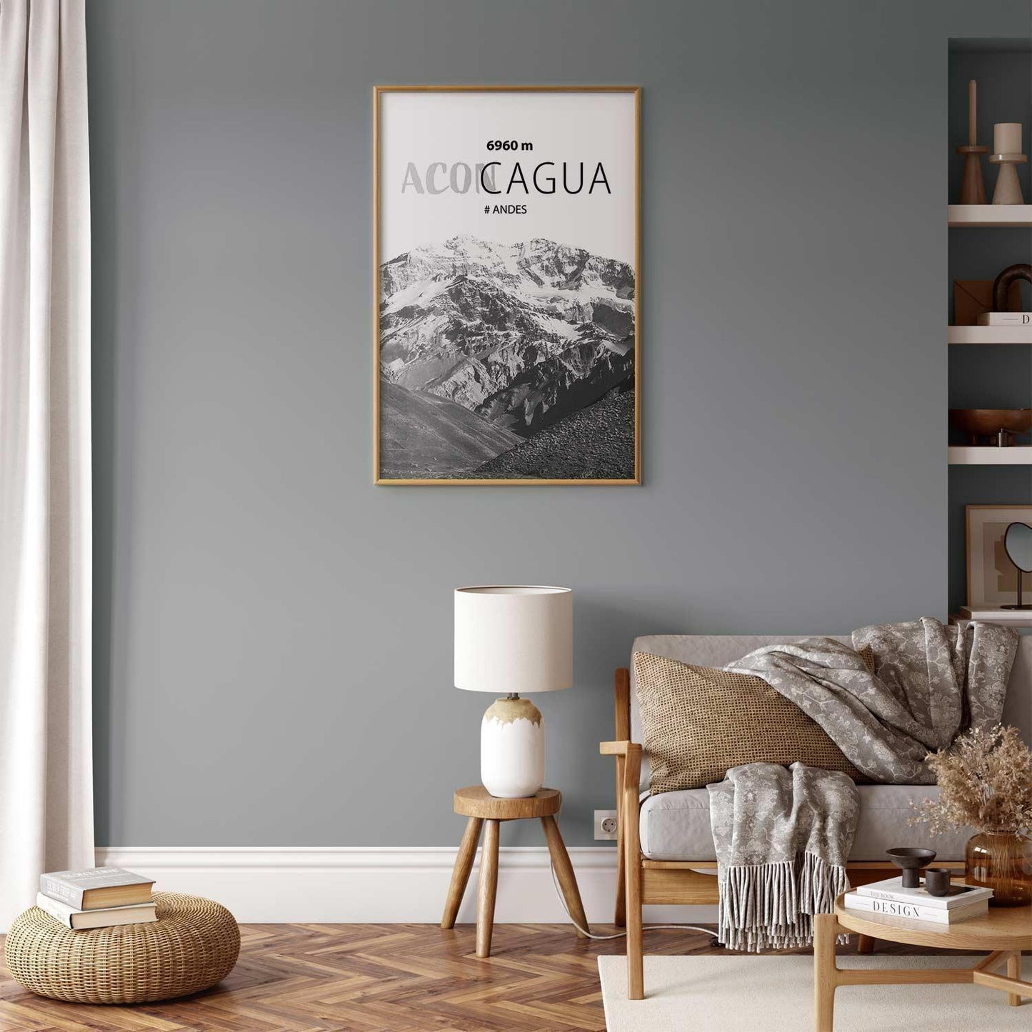 Poster - The majestic peak of Aconcagua mountain crown mountain landscape