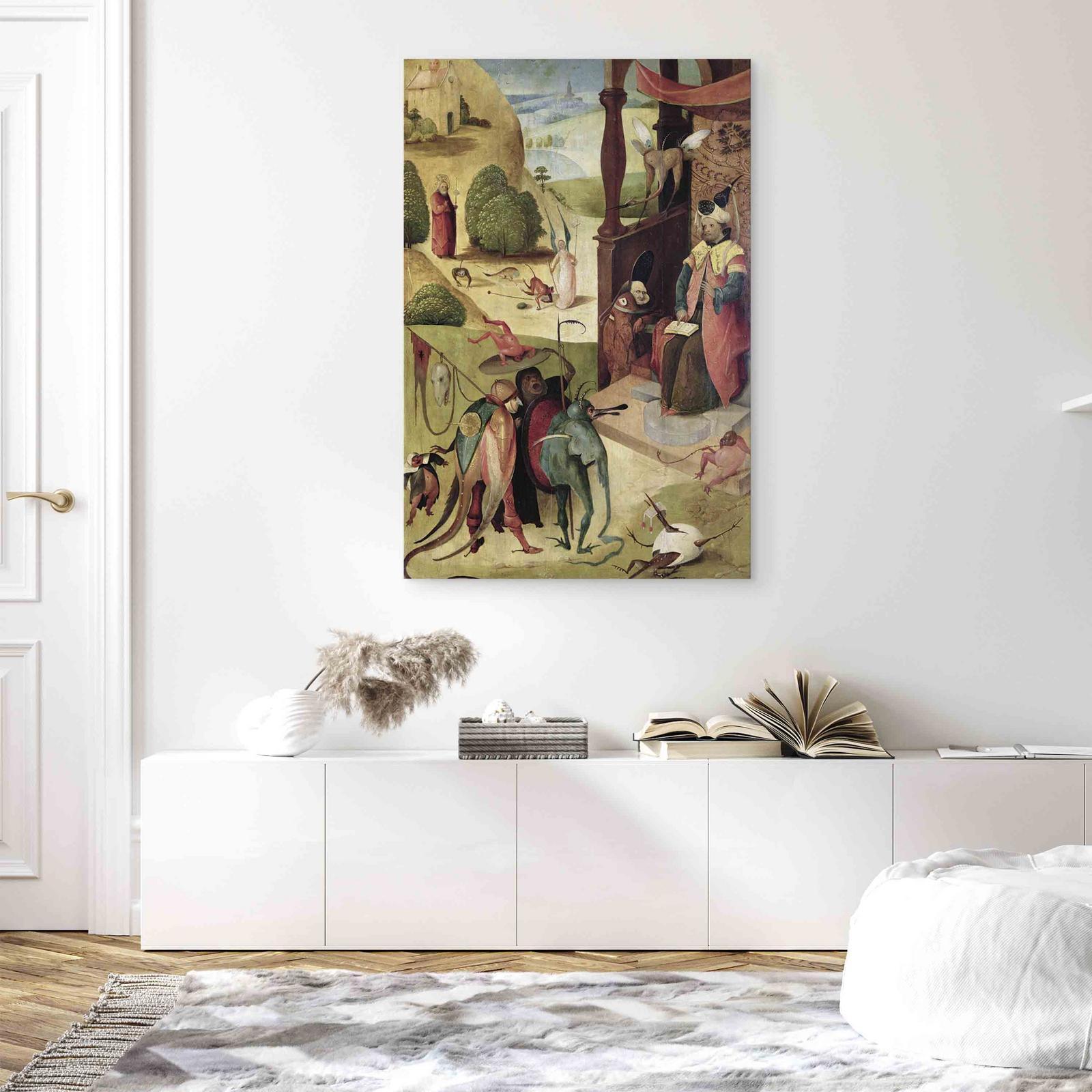 Leinwandbild - StJames and the Magician (Hieronim Bosch) Artgeist