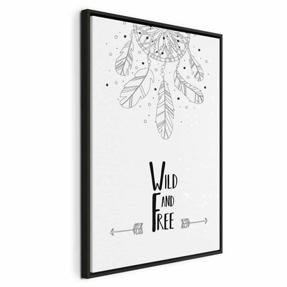 Leinwandbild - Wild and Free (1 Part) Vertical