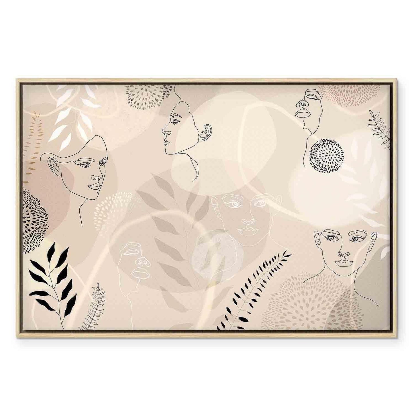 Leinwandbild - Feminine line art