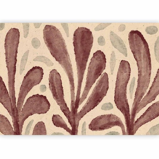 Fototapete Blätter und Punkte - Lebendige Formen im Matisse-Stil