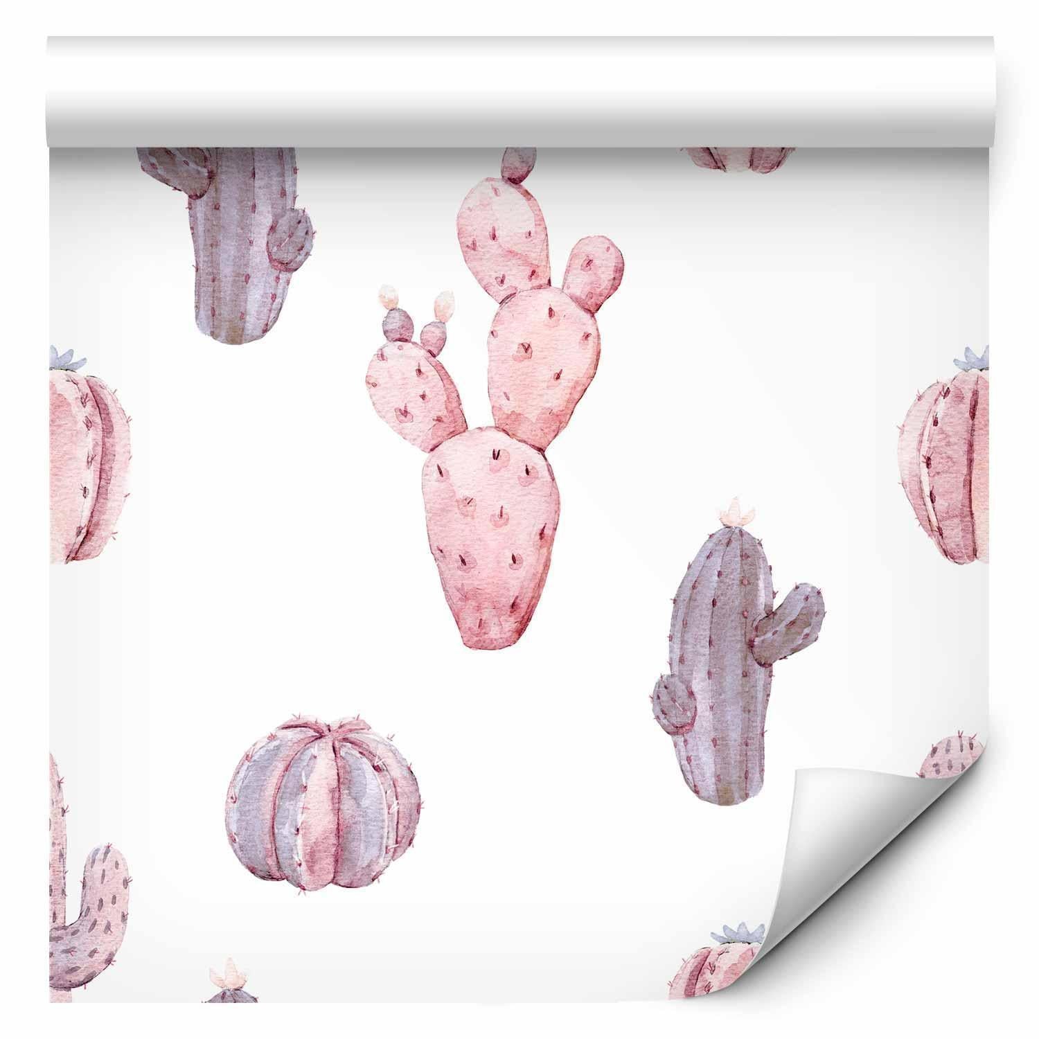Tapete - Pink Cacti Artgeist
