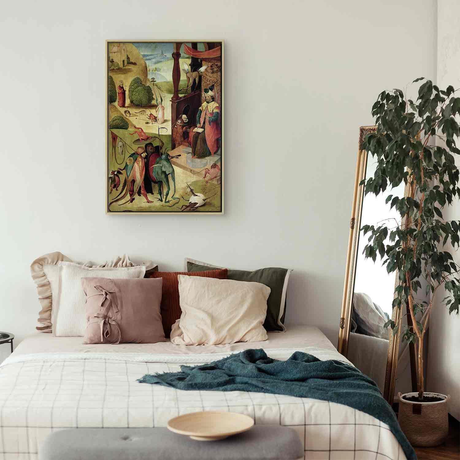 Leinwandbild - StJames and the Magician (Hieronim Bosch) Artgeist