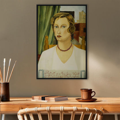 Leinwandbild - Frida Kahlo – Portrait of Mrs Jean Wight
