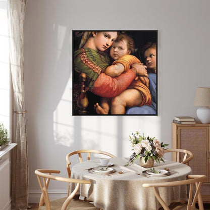 Leinwandbild - Rafael Santi – Madonna on a Chair