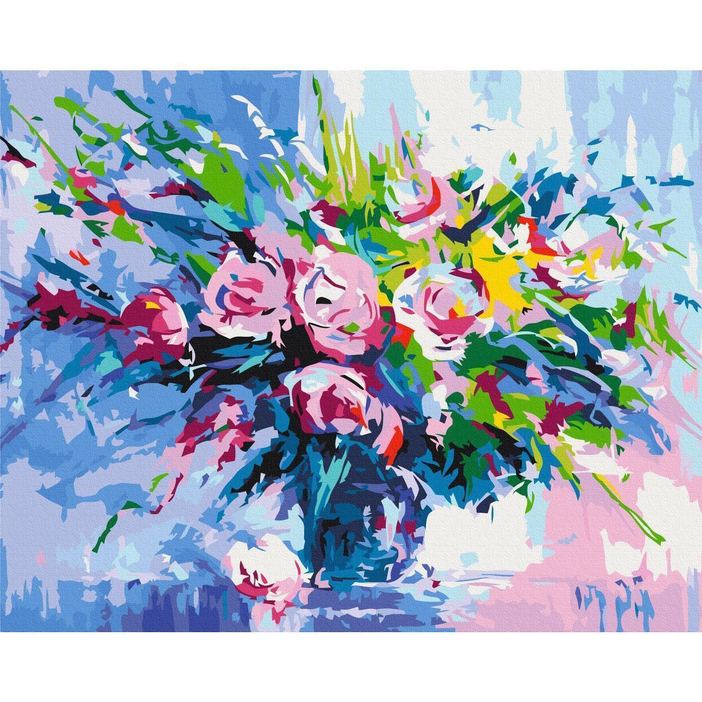Malen nach Zahlen - Colorful Bouquet