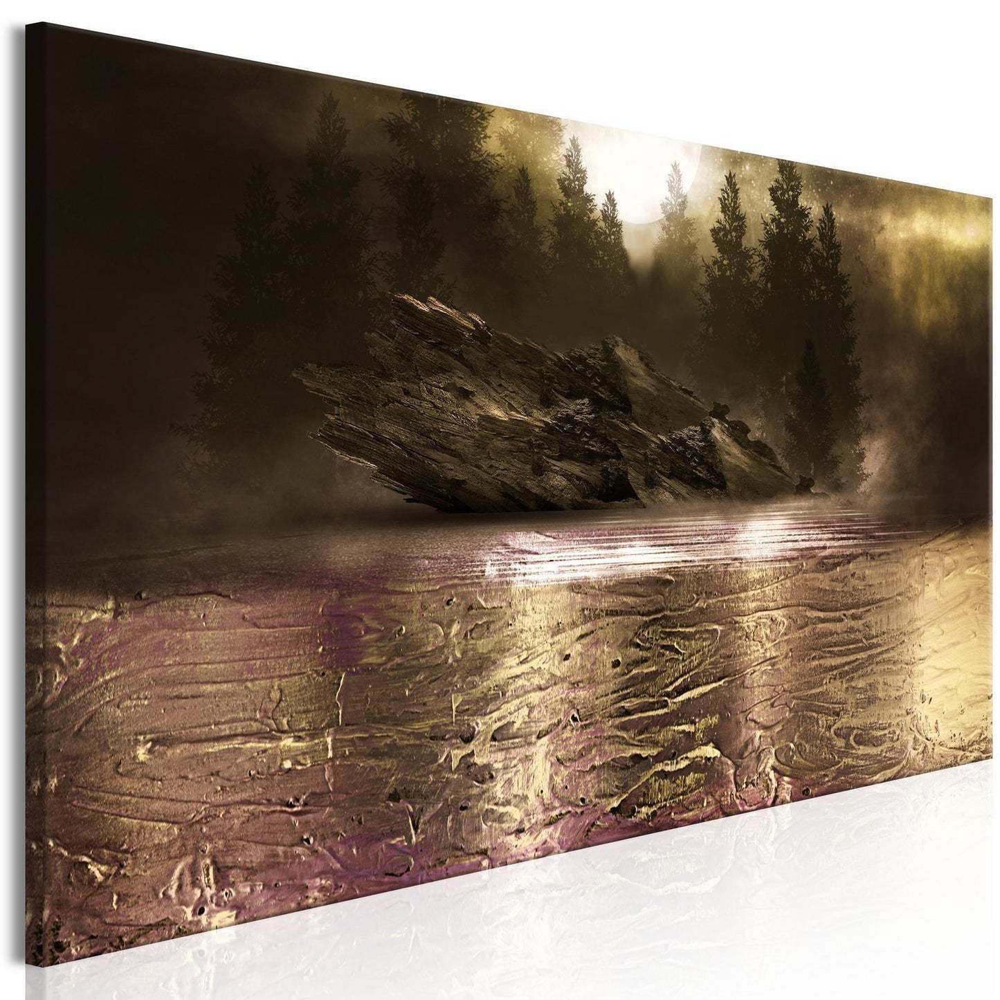 Leinwandbild Contemplation – Moderne Kunst auf schmaler Leinwand sawelt.eu