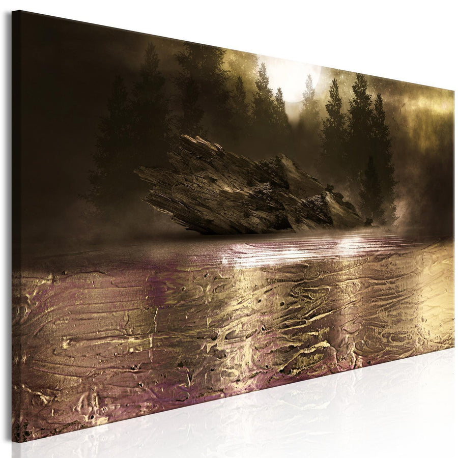 Leinwandbild Contemplation – Moderne Kunst auf schmaler Leinwand sawelt.eu