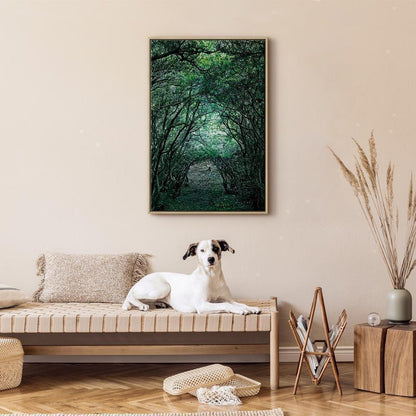 Leinwandbild - Green Pergola (1 Part) Vertical