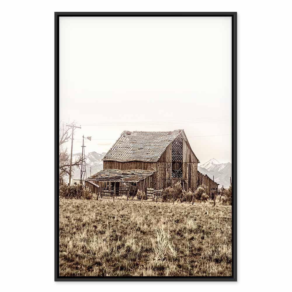 Leinwandbild - Abandoned Ranch (1 Part) Vertical