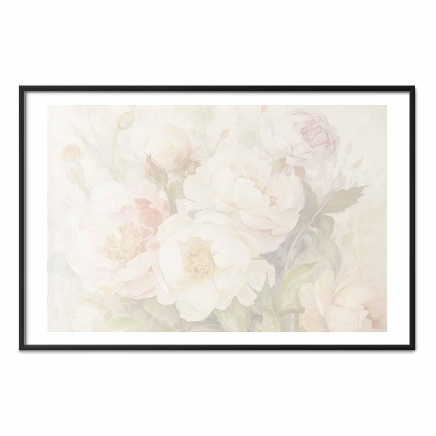 Poster - Peonies in the Mist