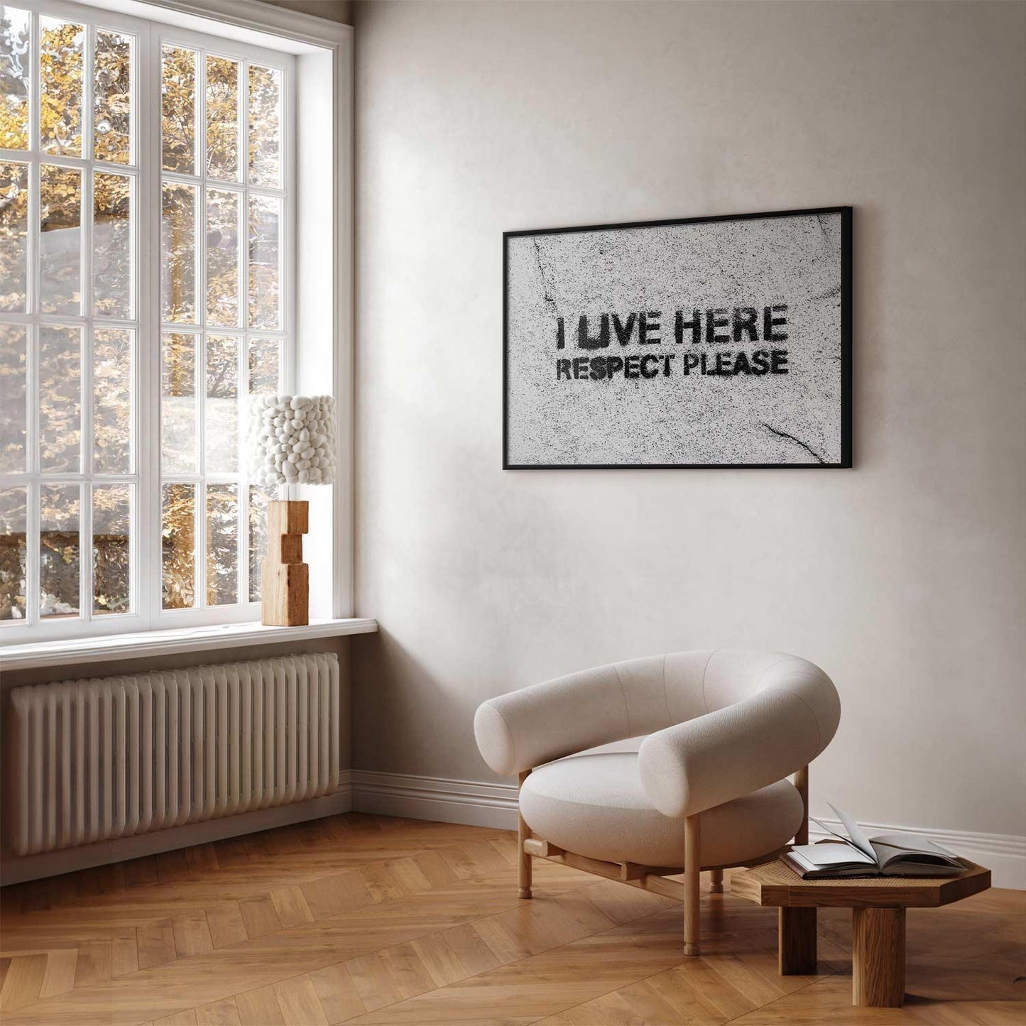 Poster - I Live Here, Respect Please Artgeist