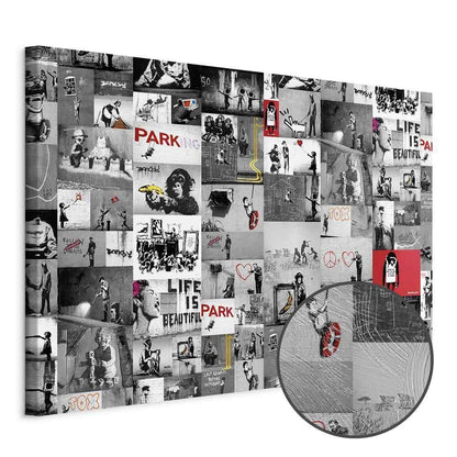 Leinwandbild - Street Art: Banksy