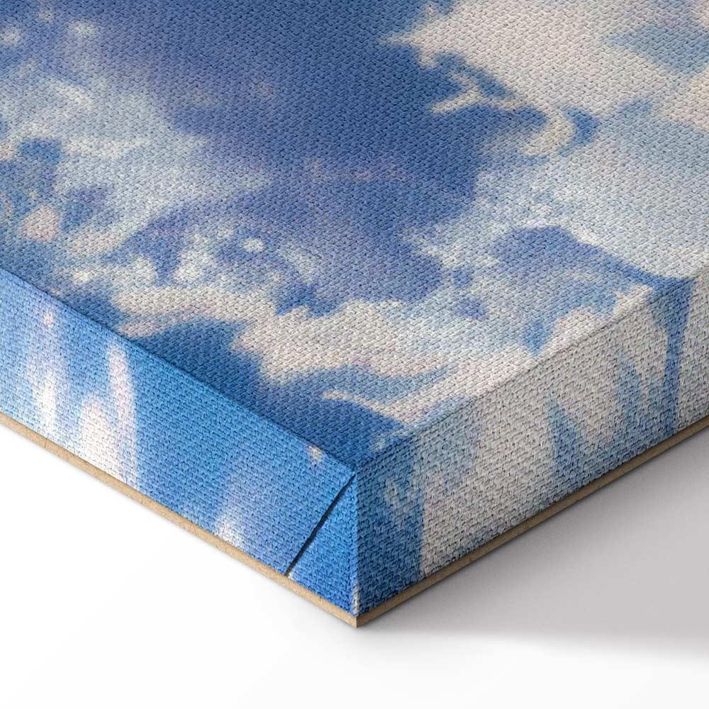 Leinwandbild - Starry Clouds and Delicate Light Over a Corner of the Sky