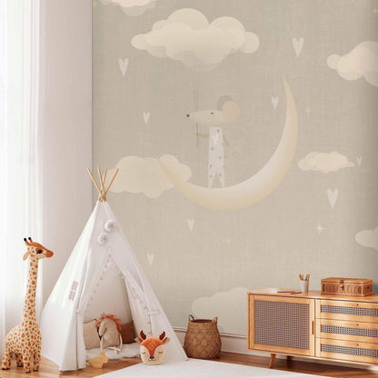 Fototapete - Mouse on the Moon