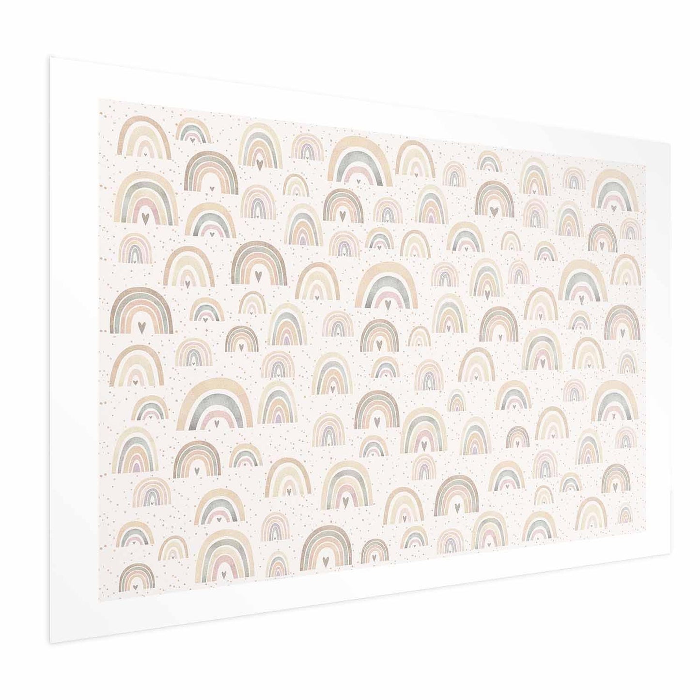 Poster - Rainbows and Hearts