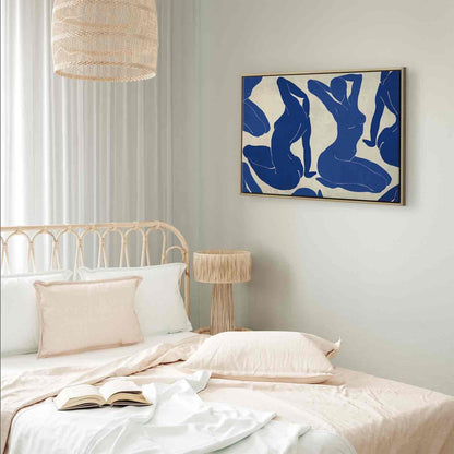 Leinwandbild - Blue femininity