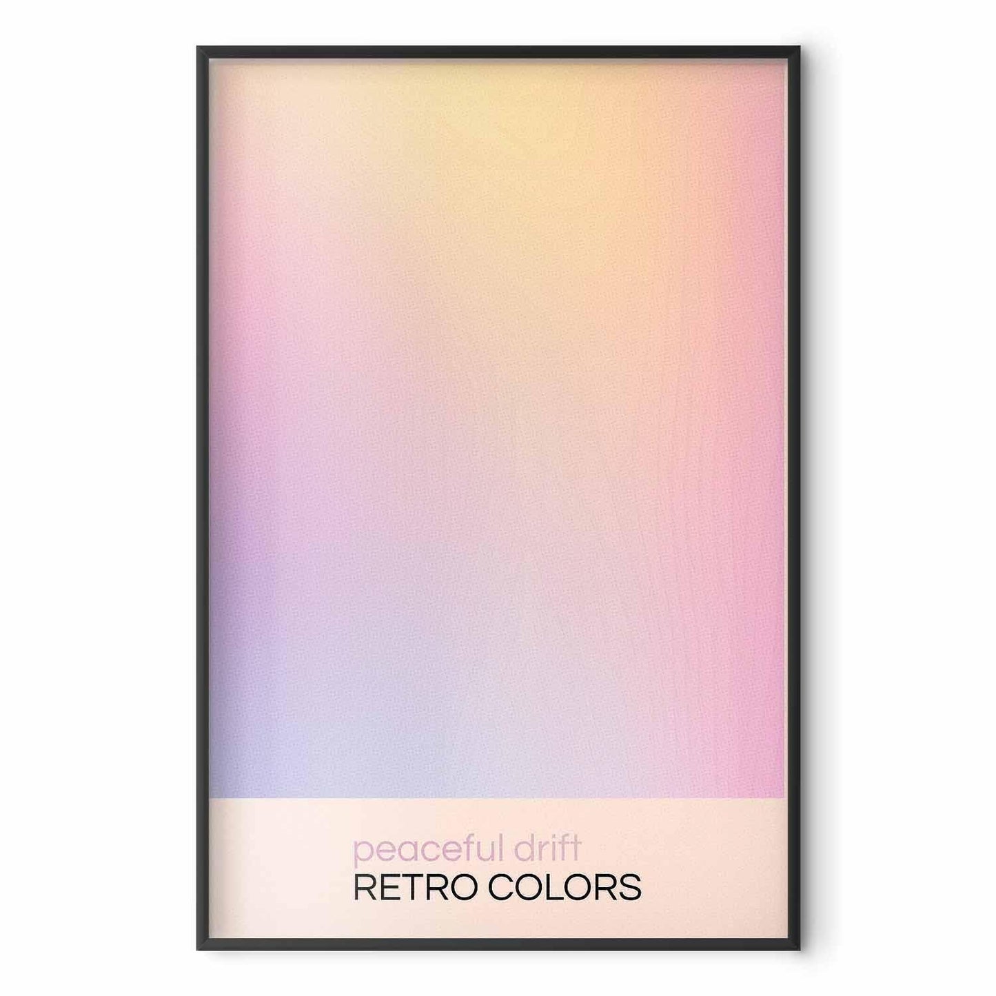 Poster - Peaceful Drift - Delicate Pastel Shades Creating a Harmonious Whole