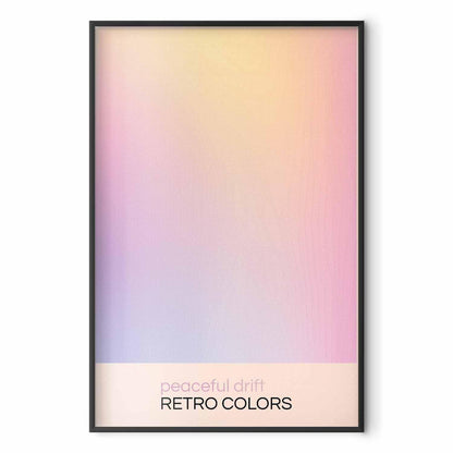 Poster - Peaceful Drift - Delicate Pastel Shades Creating a Harmonious Whole