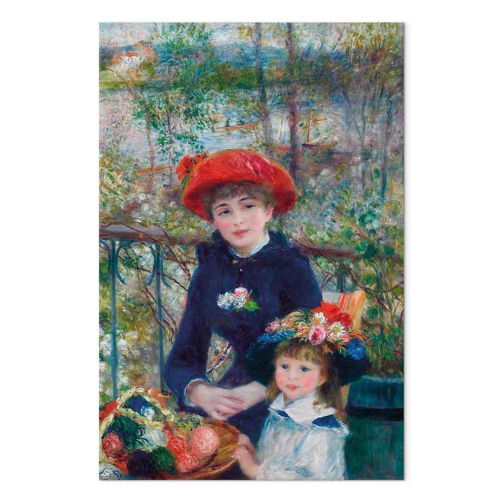 Leinwandbild - Pierre-Auguste Renoir – Two Sisters (On the Terrace)