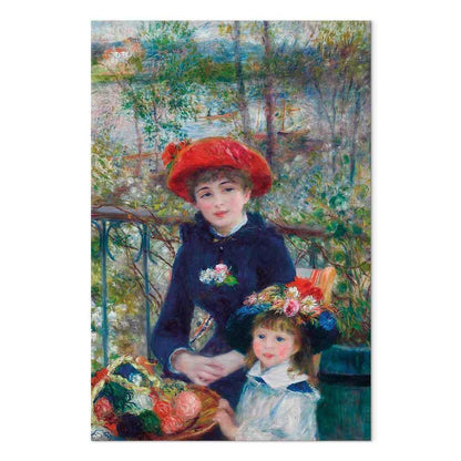 Leinwandbild - Pierre-Auguste Renoir – Two Sisters (On the Terrace)