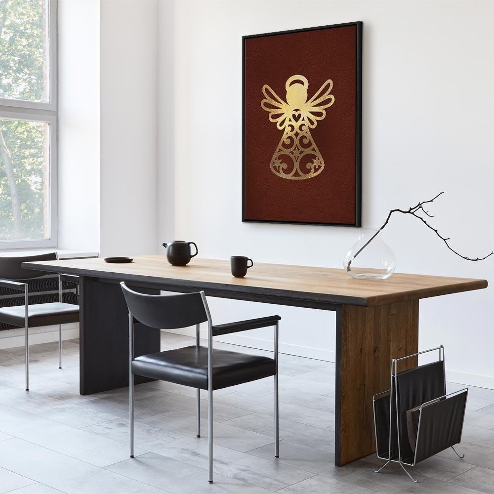 Leinwandbild - Angelic Gold (1 Part) Vertical