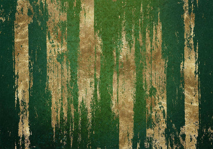 Fototapete - Golden-Green Expression Artgeist