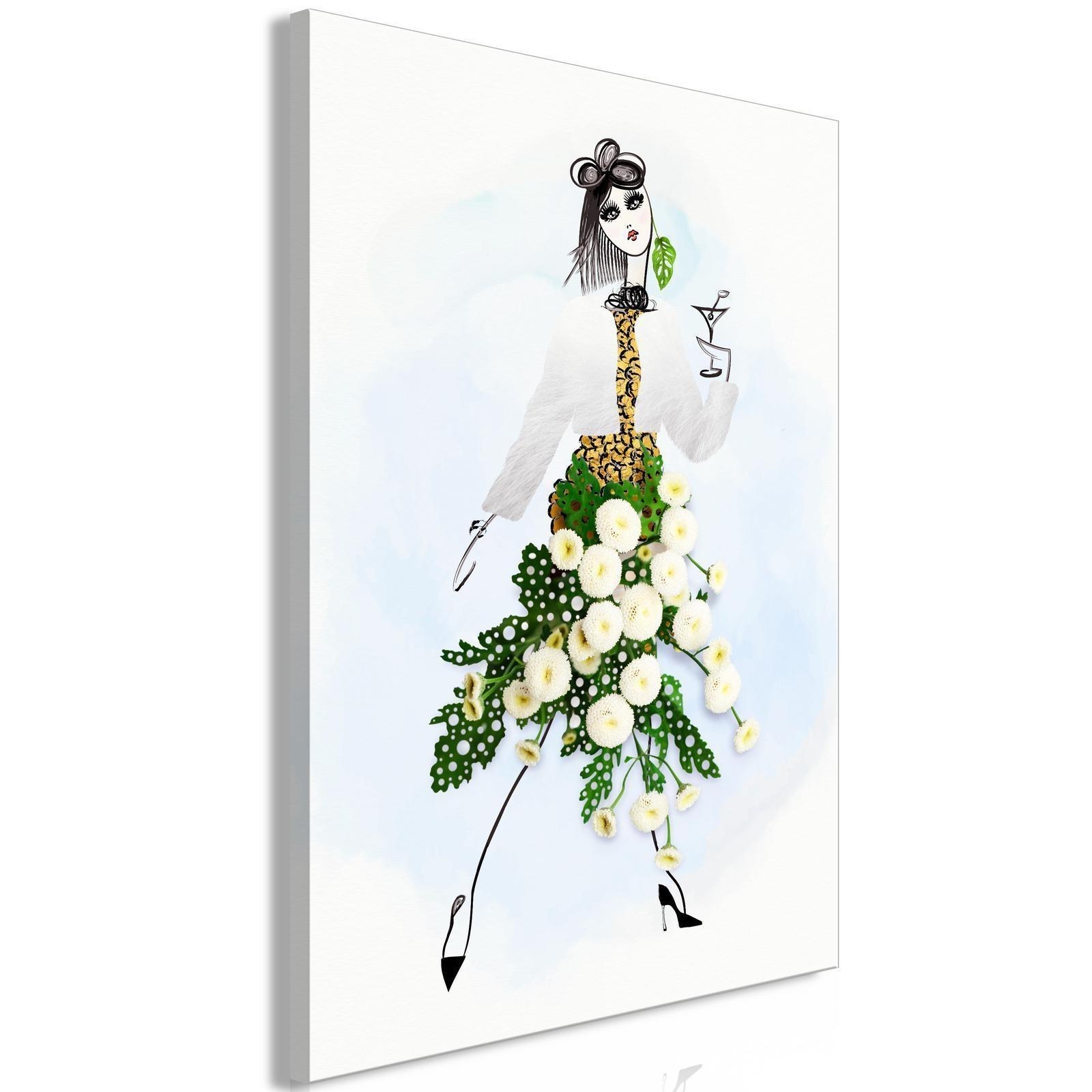 Leinwandbild - Herbal Girl (1 Part) Vertical Artgeist